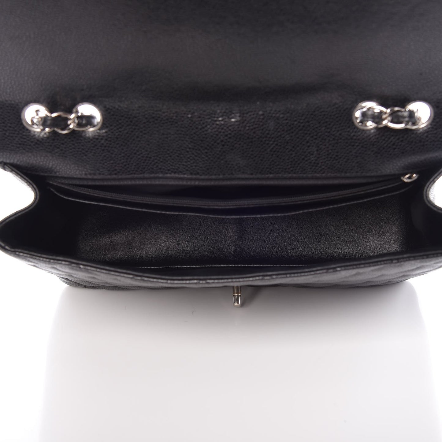 Caviar Quilted Jumbo Single Flap Black