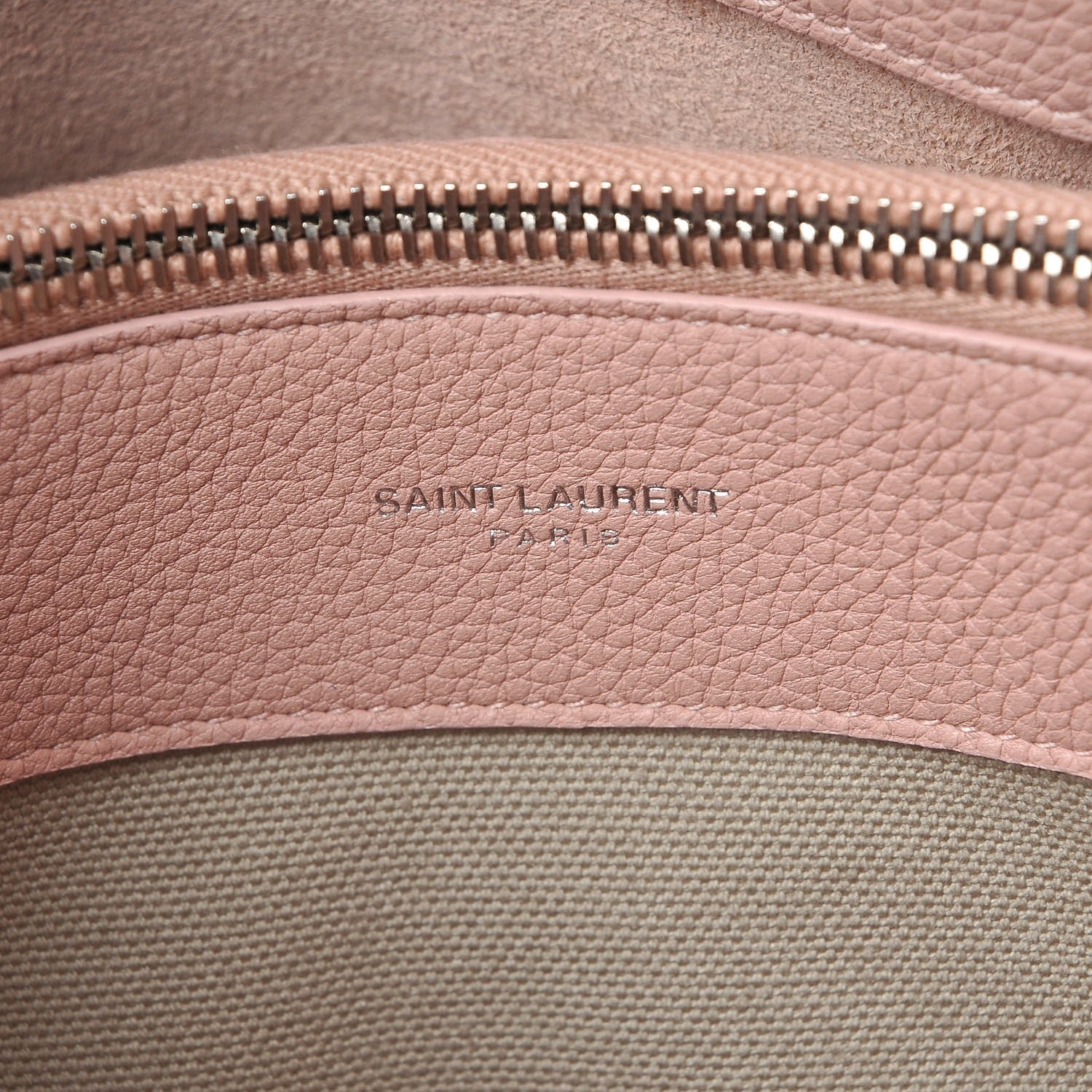 Saint Laurent Grained Calfskin Baby Sac De Jour Souple Rose 7 of 7