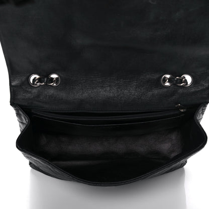 Chanel Washed Lambskin Quilted Jumbo Hybrid Reissue Flap Black 7 of 12