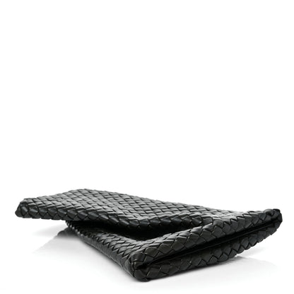 Bottega Veneta Nappa Intrecciato Crisscross Clutch Vert Fonce 4 of 7