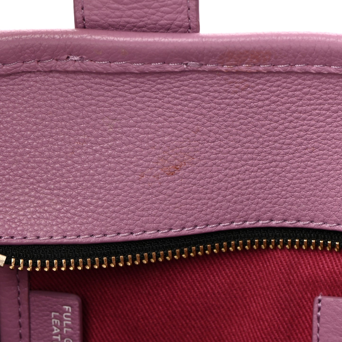 Grained Calfskin Small The Tote Bag Orchid Haze