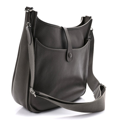 Hermes Taurillon Clemence Evelyne III PM Etain 3 of 9