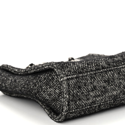 Chanel Mixed Fibers Calfskin Mini Deauville Tote Black White 9 of 10