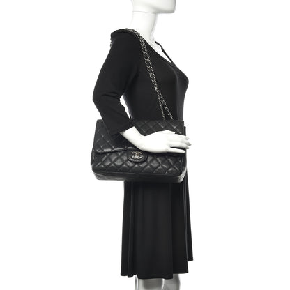 Chanel Caviar Quilted Jumbo Single Flap Black 2 of 10