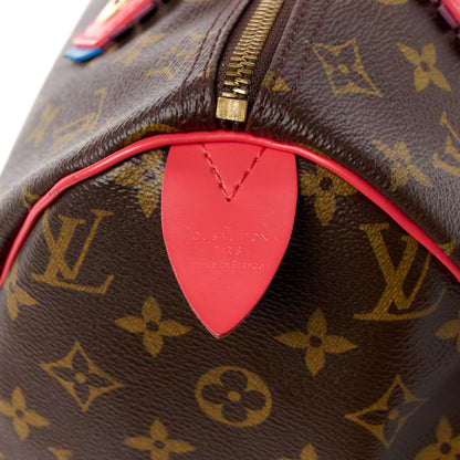 Louis Vuitton Monogram Totem Speedy 30 Flamingo 8 of 17