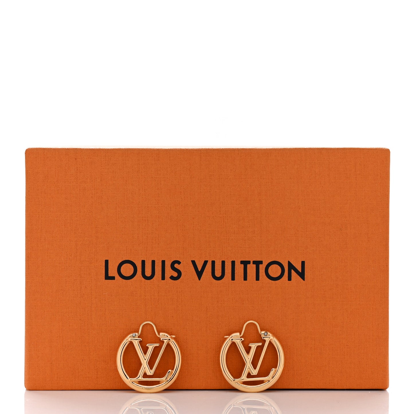 Metal Small Louise Hoop Earrings Gold