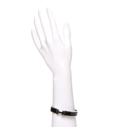 Hermes Enamel Narrow Clic Clac H Bracelet GM Black 2 of 5