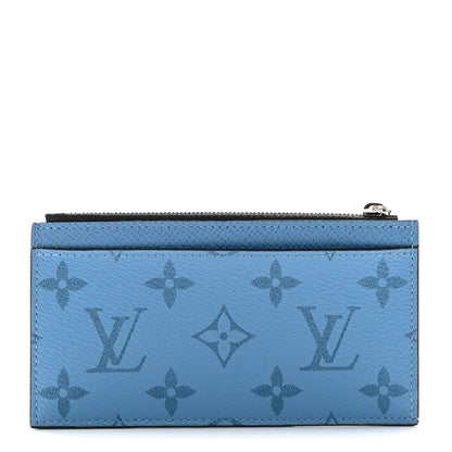 Louis Vuitton Taigarama Coin Card Holder Denim 1 of 7