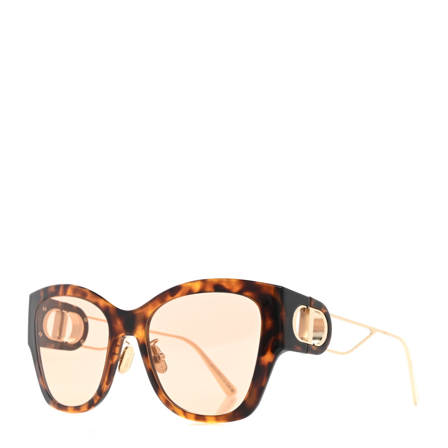 Christian Dior Rectangular 30 Montaigne 1 Sunglasses Tortoise 1 of 6