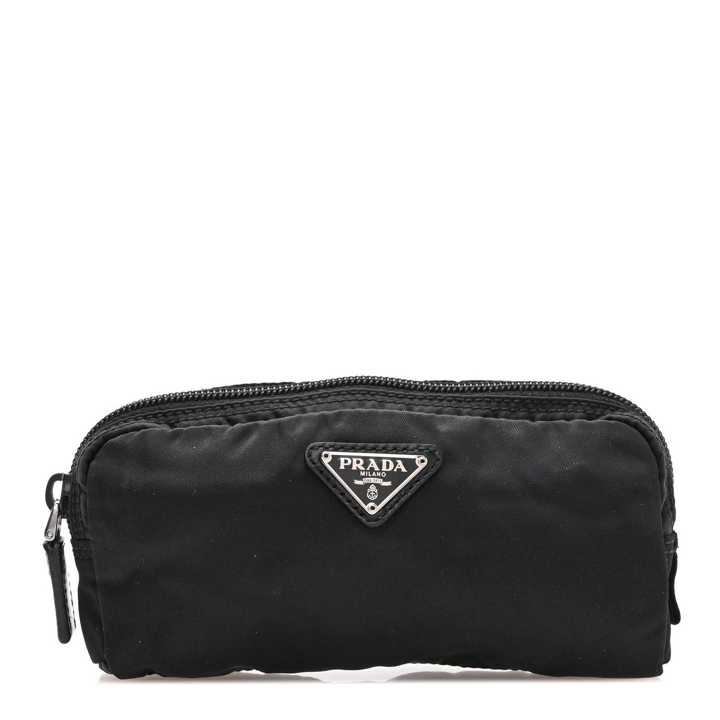 Tessuto Nylon Vela Cosmetic Pouch Black