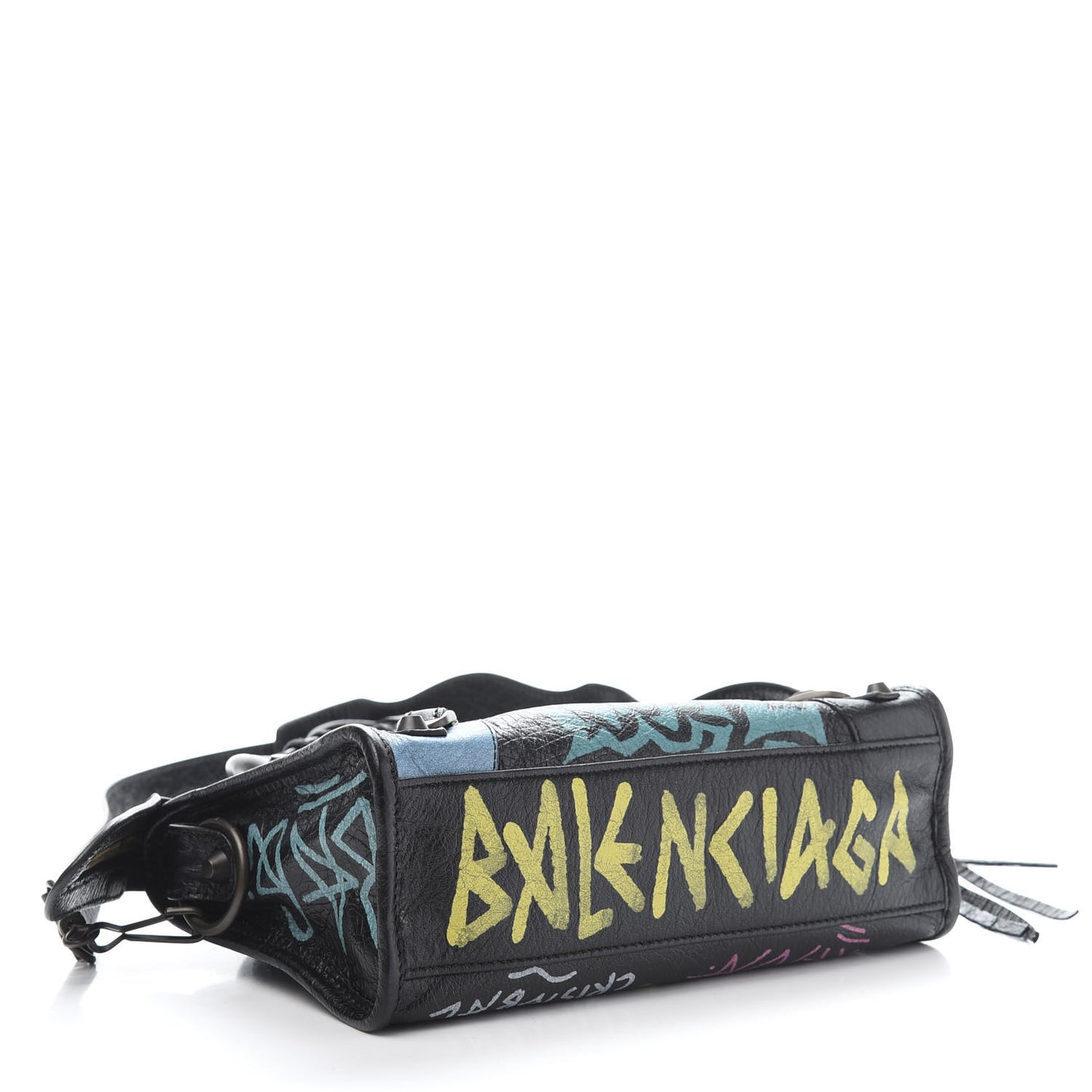 Agneau Arena Graffiti All Over Classic Hardware Mini City Black Multicolor