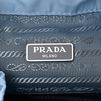 Prada Re-Nylon Saffiano Vela Bucket Wristlet Celeste 6 of 11