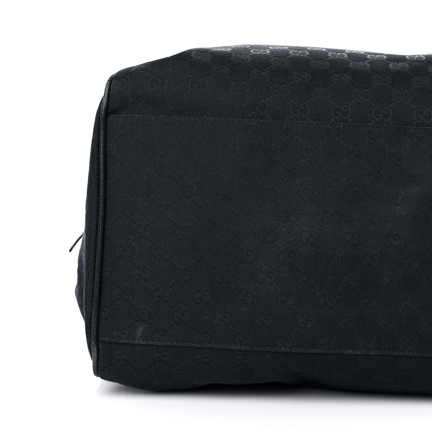 Gucci GG Monogram Web Large Collapsible Carry On Duffle Bag Black 14 of 23