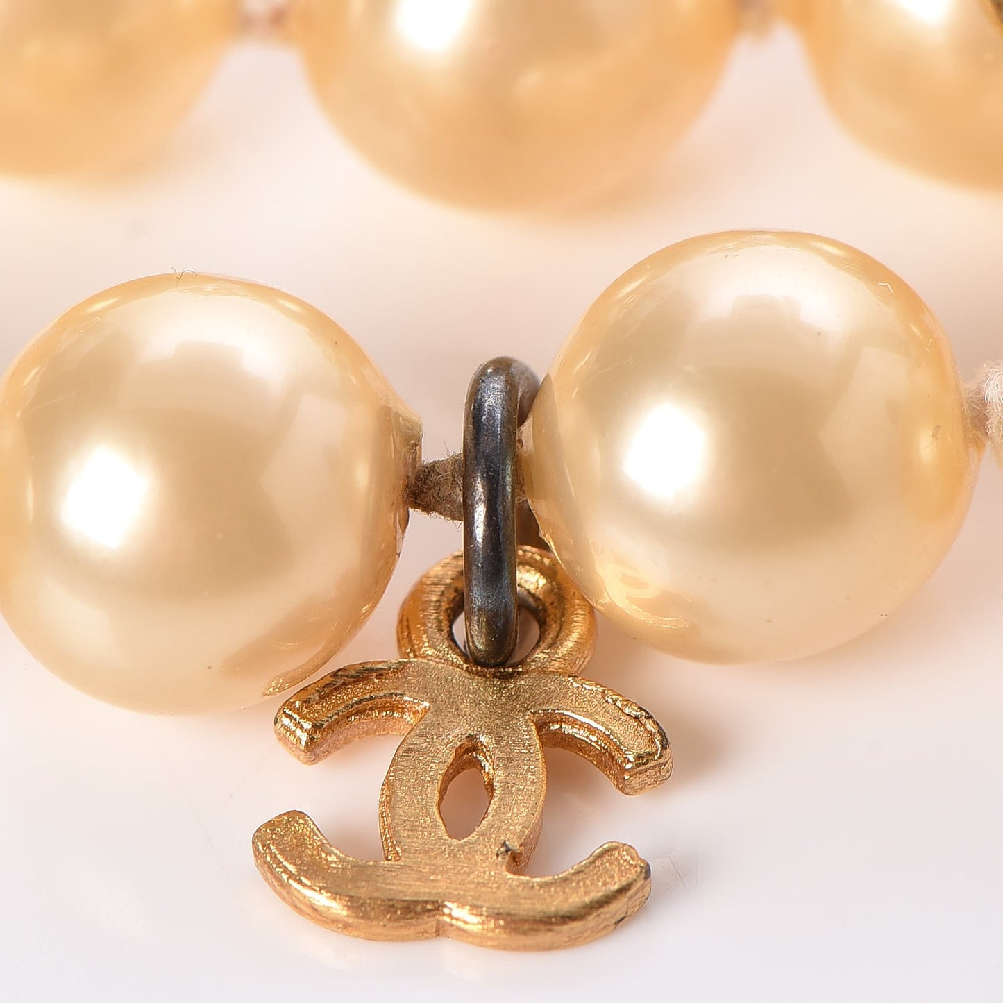 Pearl Long Necklace Gold