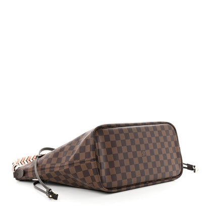 Louis Vuitton Damier Ebene Braided Neverfull MM Pink 5 of 11