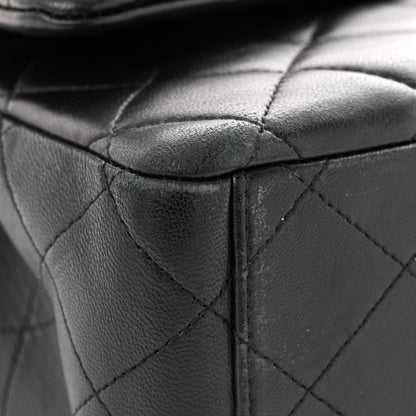 Chanel Lambskin Quilted Maxi Double Flap Black 11 of 14