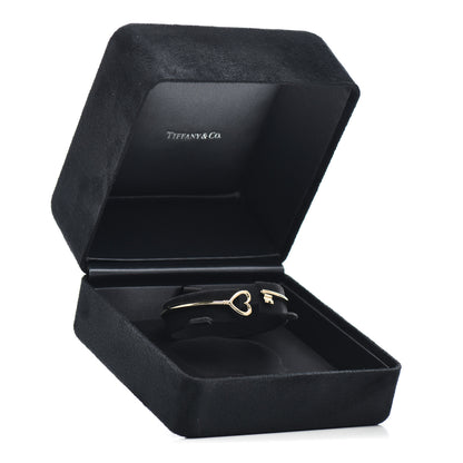 Tiffany 18K Yellow Gold Wire Heart Key Bracelet 5 of 5
