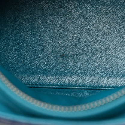 Christian Dior Lambskin Cannage Medium Tri-Color Lady Dior Sapphire Fuchsia Turquoise 11 of 14