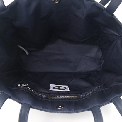 Telfar Vegan Leather Medium Shopping Bag Navy 5 of 12