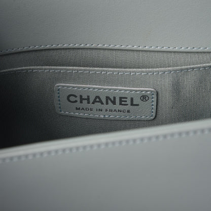 Chanel Calfskin Quilted Medium Boy Flap Light Green 6 of 7