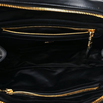 Miu Miu Calfskin Softy Medium Beau Top Handle Bag Black 5 of 10