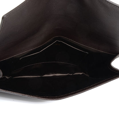 Saint Laurent Goatskin Large Belle de Jour Clutch Brown 5 of 7