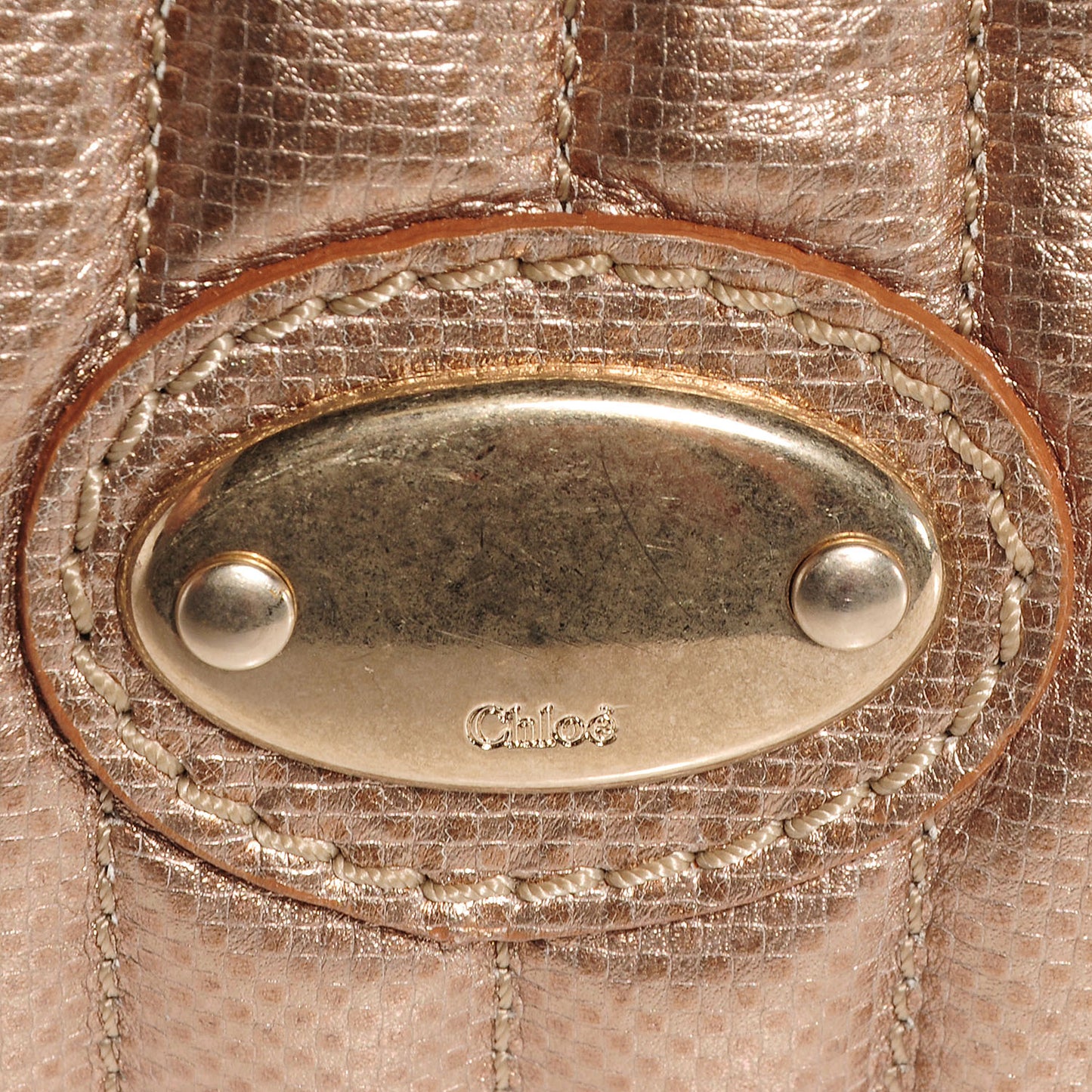 Lambskin Quilted Large Bay Tote Rose Gold
