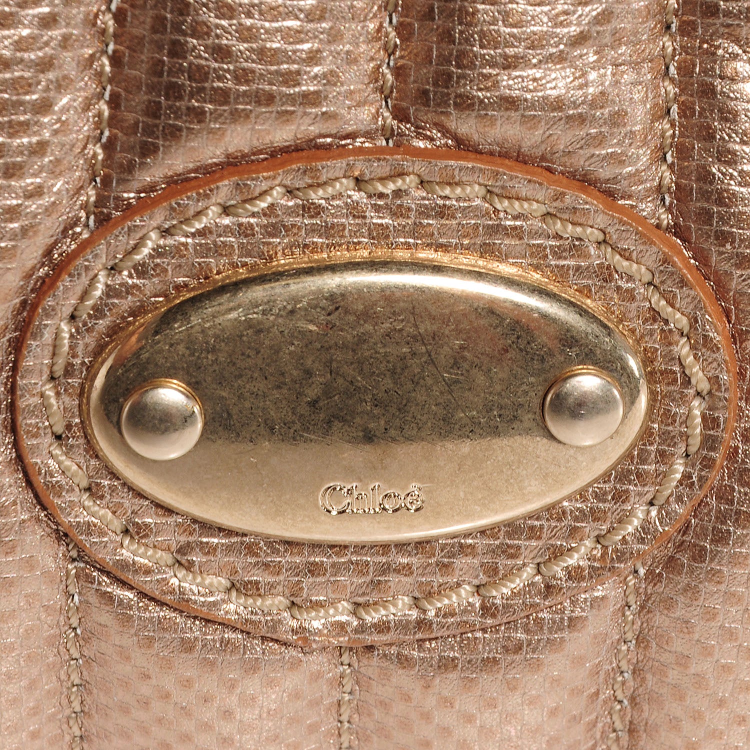 Chloe Lambskin Quilted Large Bay Tote Rose Gold 8 of 11