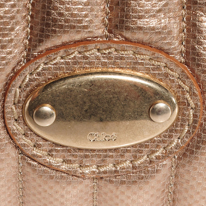 Chloe Lambskin Quilted Large Bay Tote Rose Gold 8 of 11