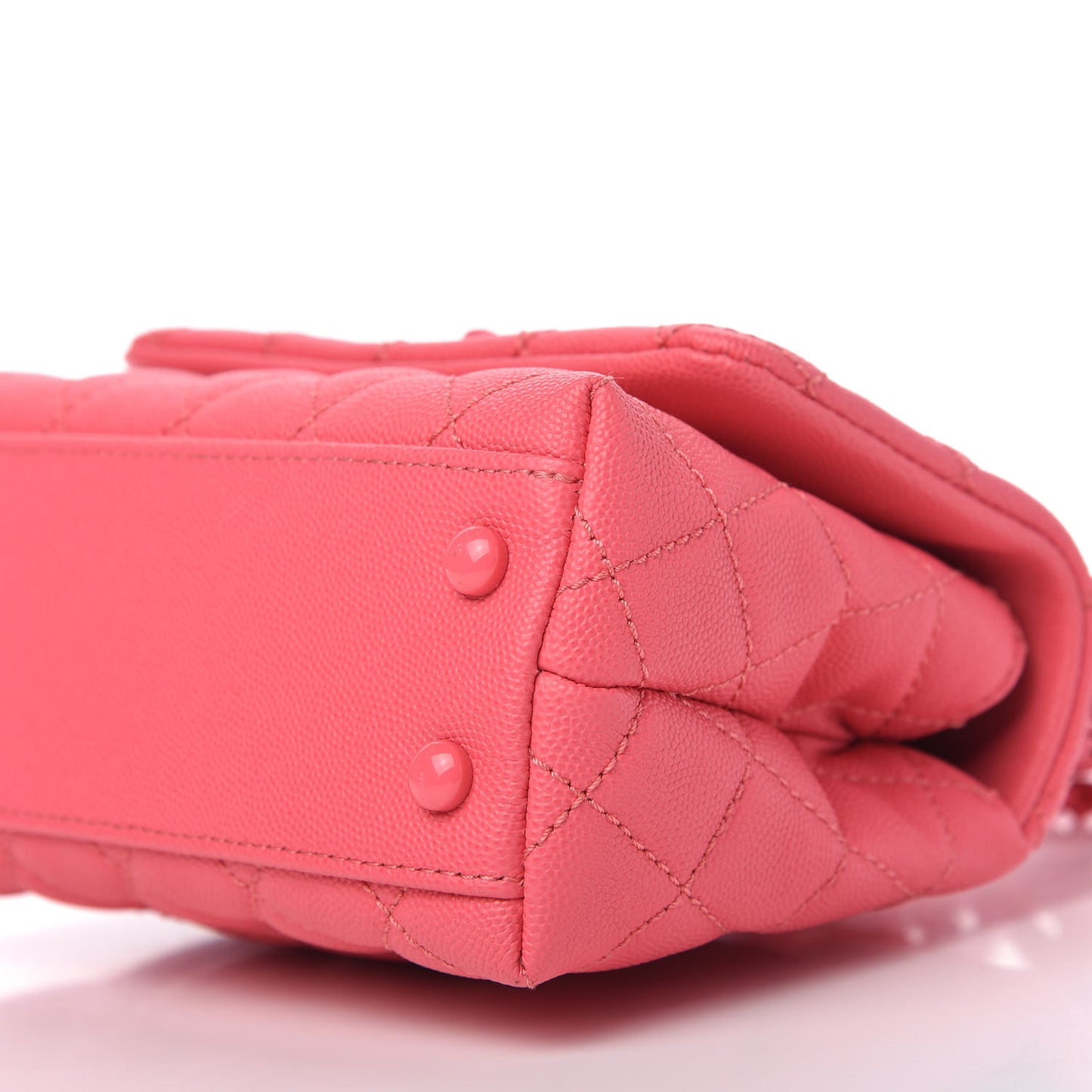 Caviar Quilted Incognito Extra Mini Coco Handle Flap Pink
