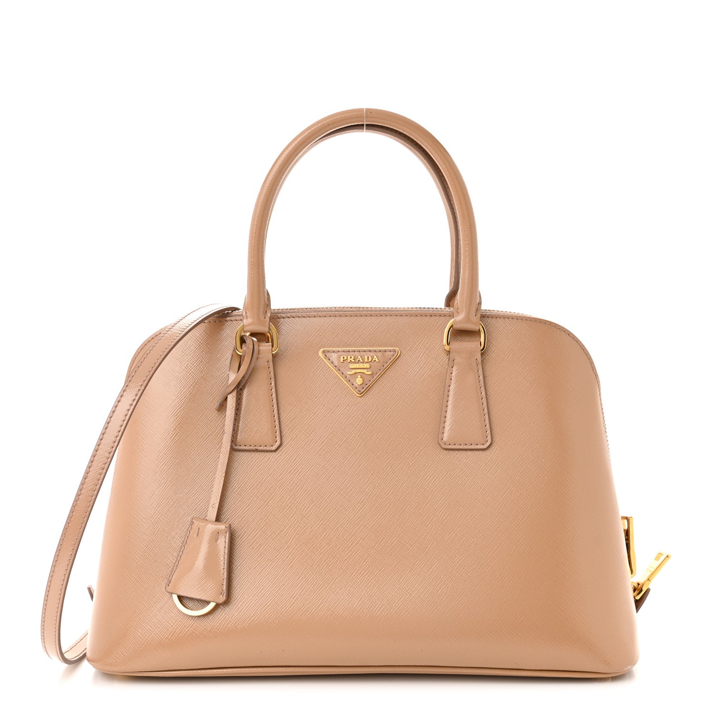 Saffiano Vernice Medium Promenade Tote Cammeo