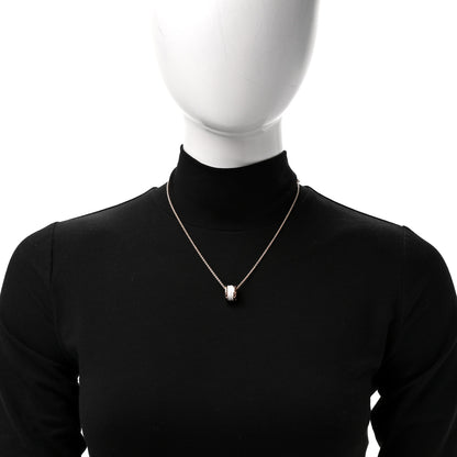 Bulgari 18K Rose Gold White Ceramic B.Zero1 Pendant Necklace 2 of 6