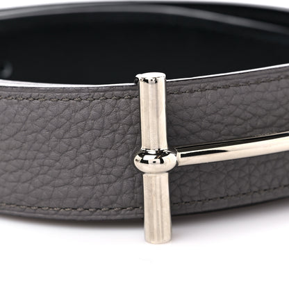 Hermes Box Togo 32mm H d'Ancre Belt 95 38 Black Etain 5 of 5