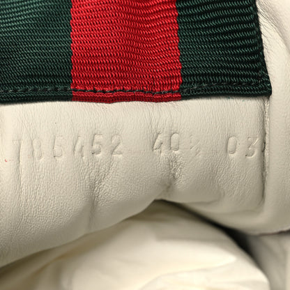 Gucci Calfskin GG Monogram Re-Web Womens Sneakers 40.5 Rosso Ancora 7 of 10