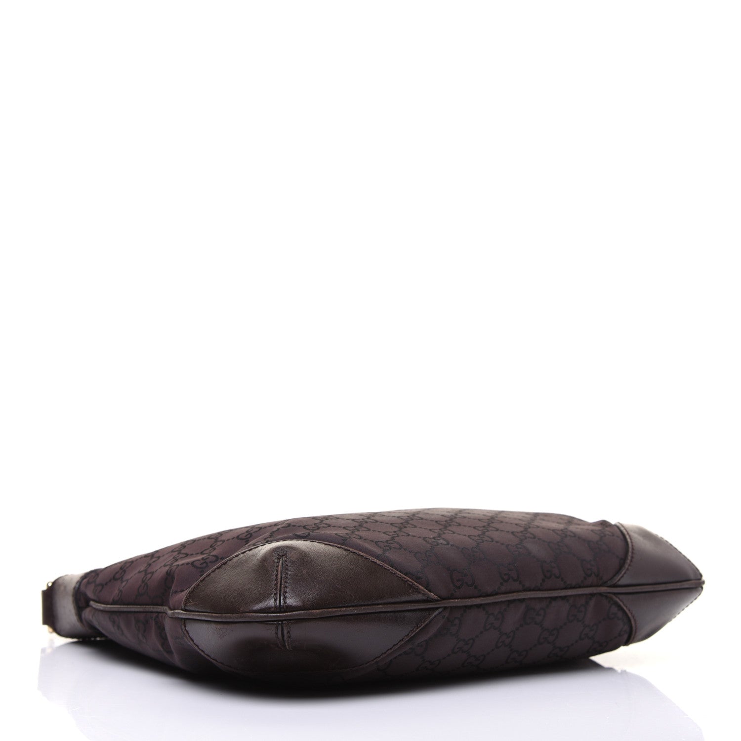 Gucci Nylon Monogram Signature Hobo Shoulder Bag Dark Brown 4 of 24