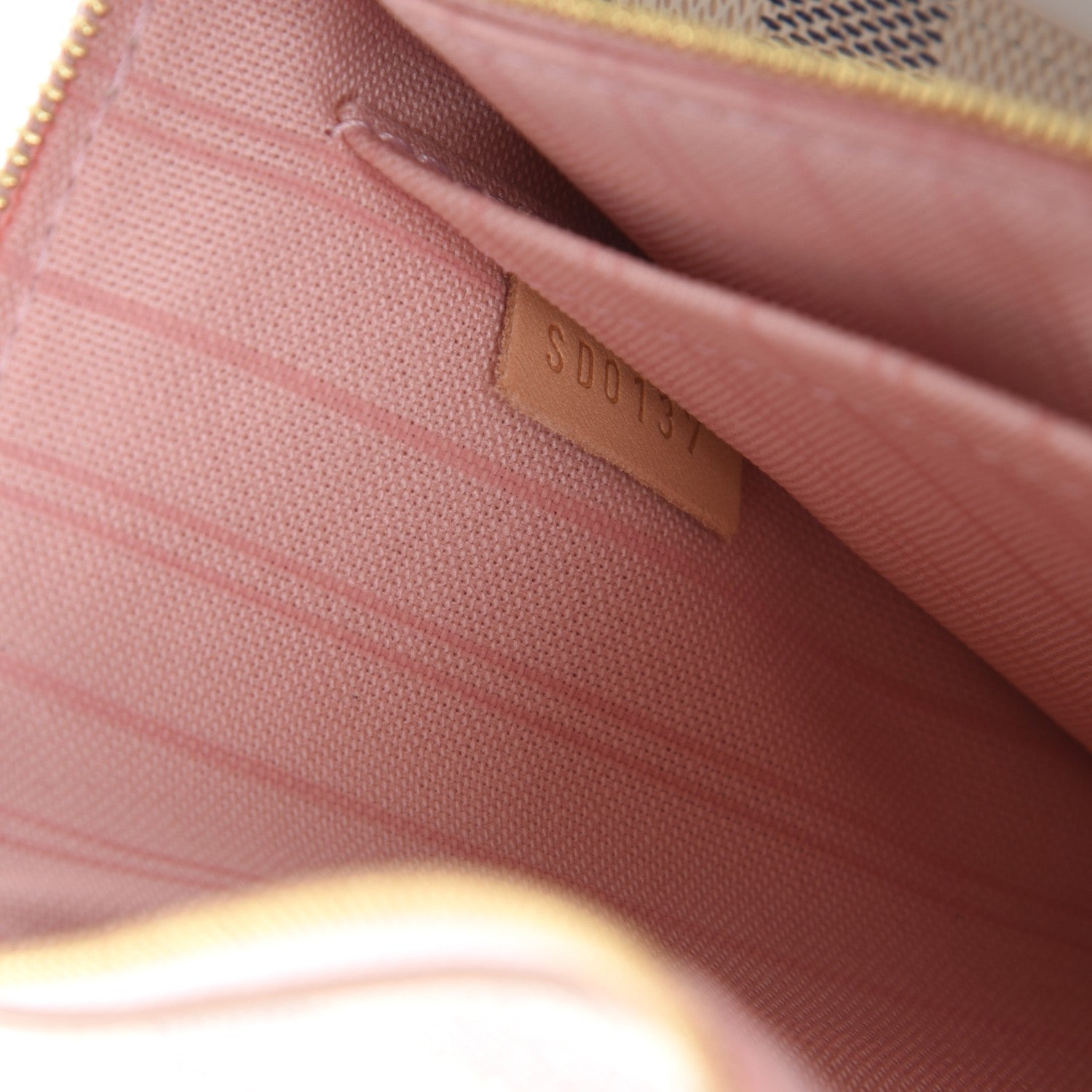 Louis Vuitton Damier Azur Neverfull MM GM Pochette Rose Ballerine 8 of 8