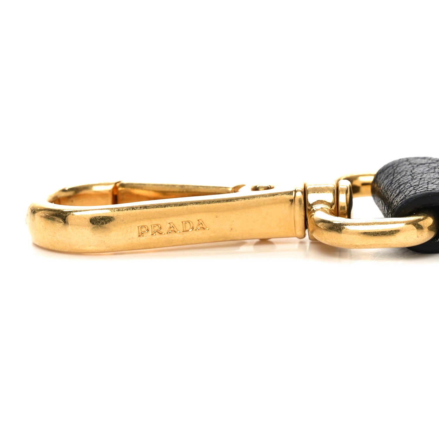 Prada Vitello Daino Striped Fabric Shoulder Strap 3 of 3