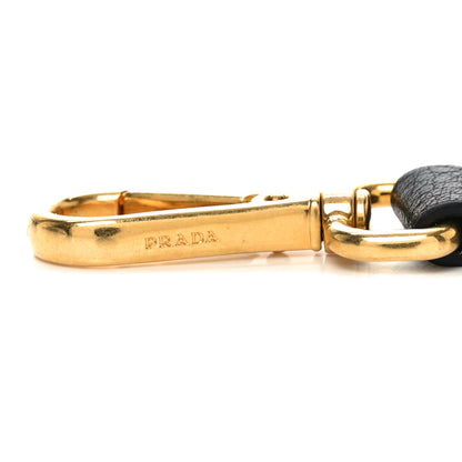Prada Vitello Daino Striped Fabric Shoulder Strap 3 of 3