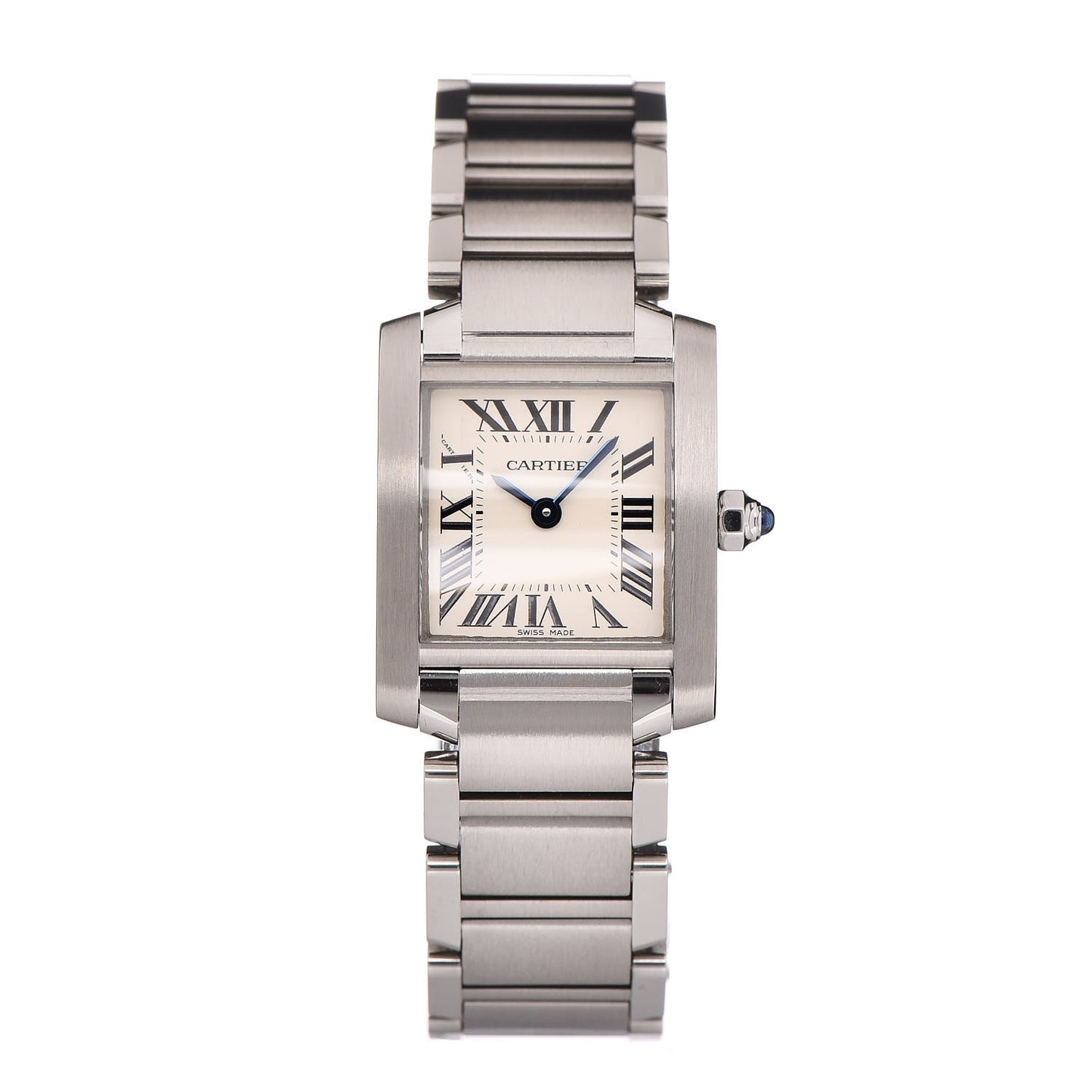 Stainless Steel 20mm Tank Francaise Quartz Watch