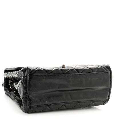 Chanel Glazed Calfskin Quilted Medium Coco Soft Flap Black 4 of 10
