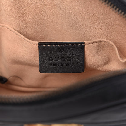 Gucci Calfskin Matelasse GG Marmont Belt Bag 85 34 Black 8 of 11