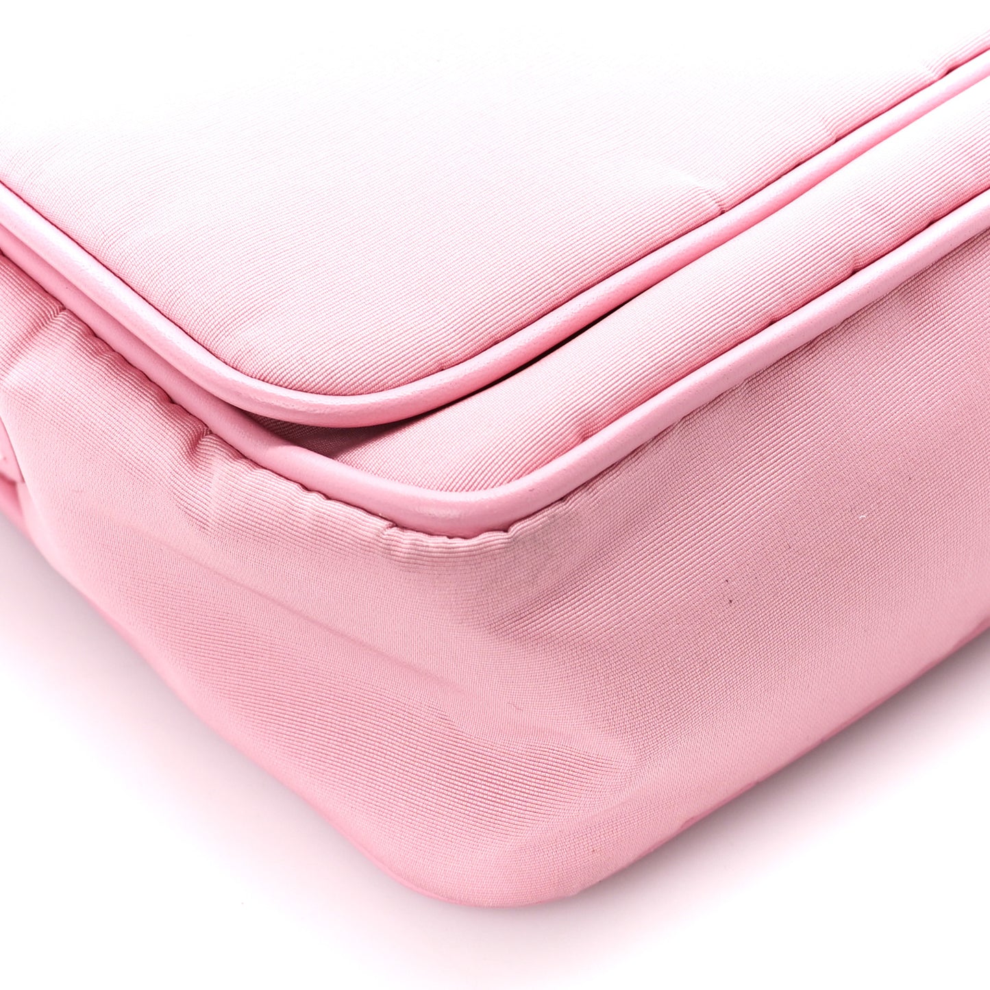 Nylon Skull Camera Crossbody Bag Pink
