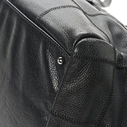 Chanel Caviar Square Stitched Bowler Black 12 of 12