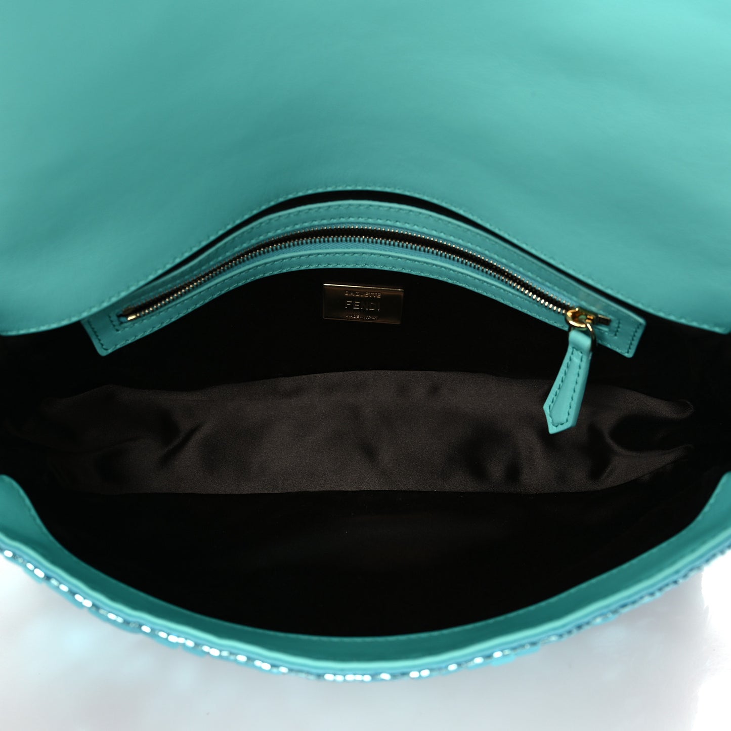 Sequin Paillettes Vitello Grace Sex and the City Baguette Spring Turquoise