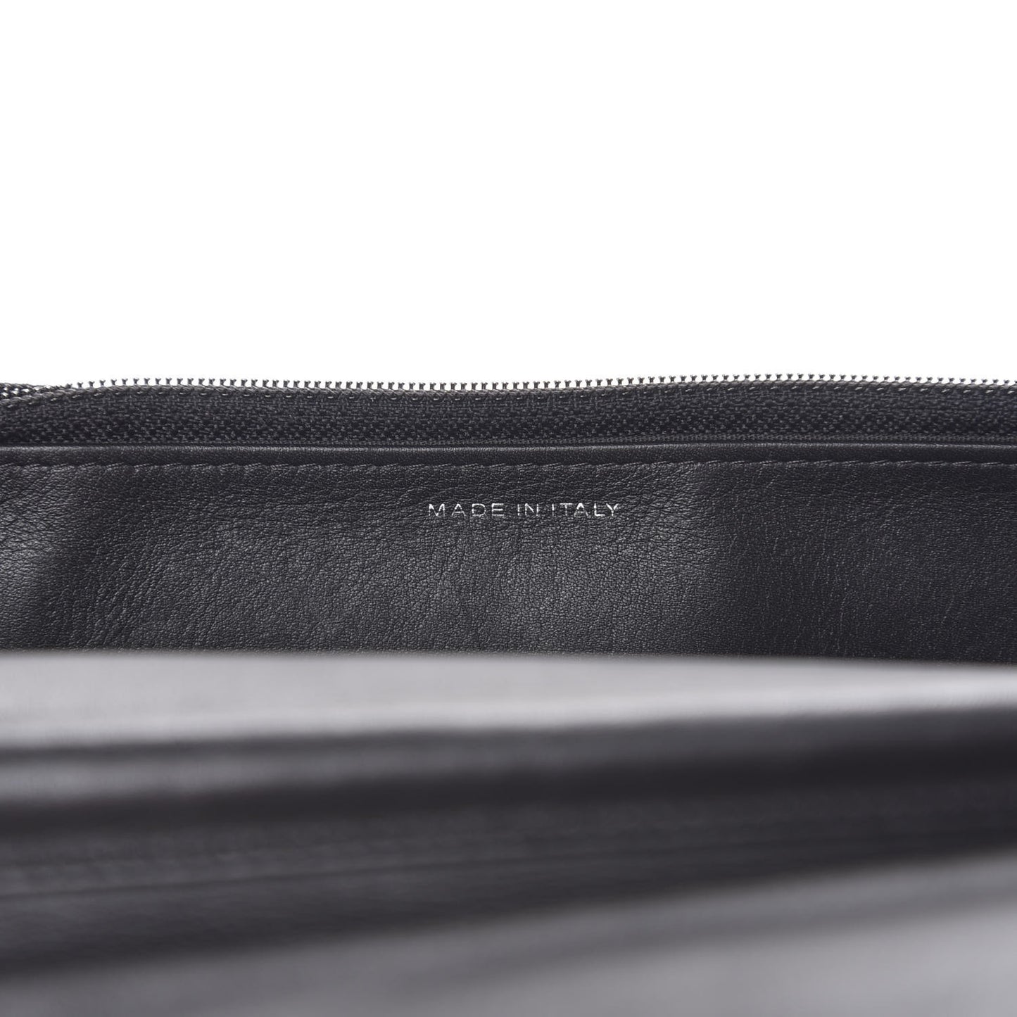 Calfskin Quilted Boy Wallet On Chain WOC Black