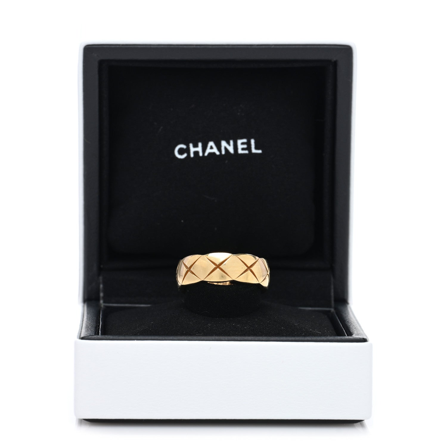 Chanel 18K Yellow Gold Small Coco Crush Ring 53 6.5 5 of 5