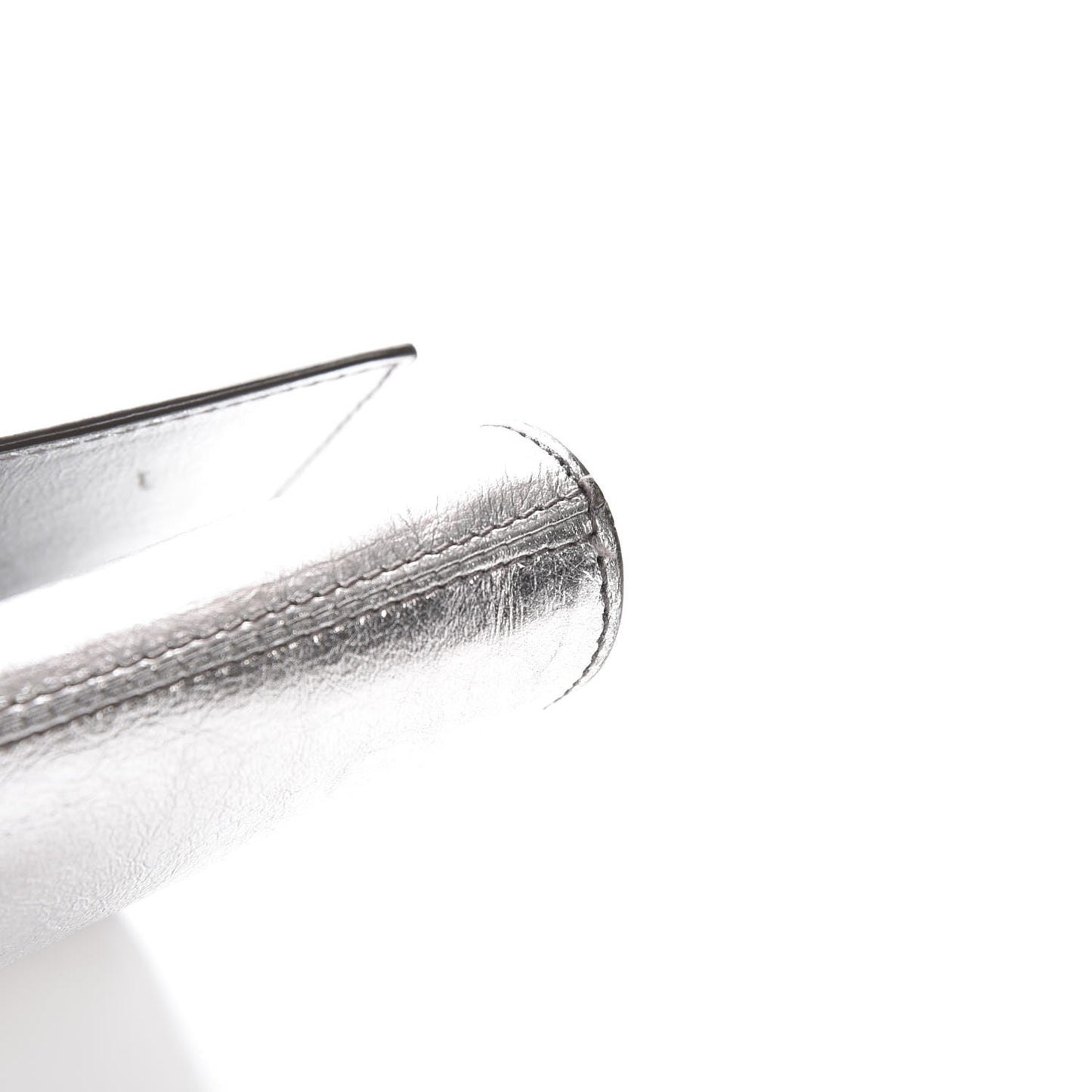Metallic Calfskin Monogram Large Belle De Jour Clutch Silver