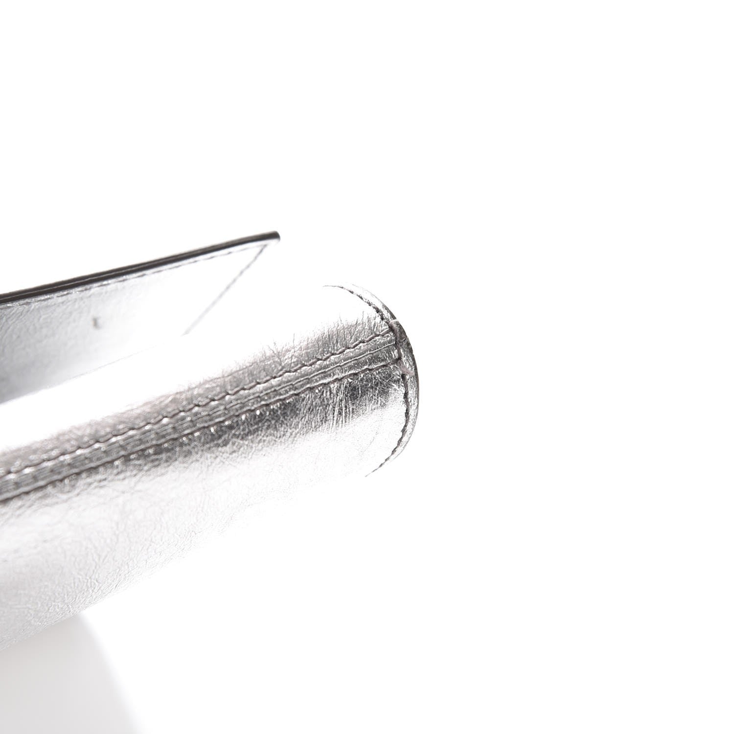 Saint Laurent Metallic Calfskin Monogram Large Belle De Jour Clutch Silver 10 of 10