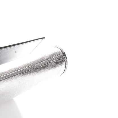 Saint Laurent Metallic Calfskin Monogram Large Belle De Jour Clutch Silver 10 of 10