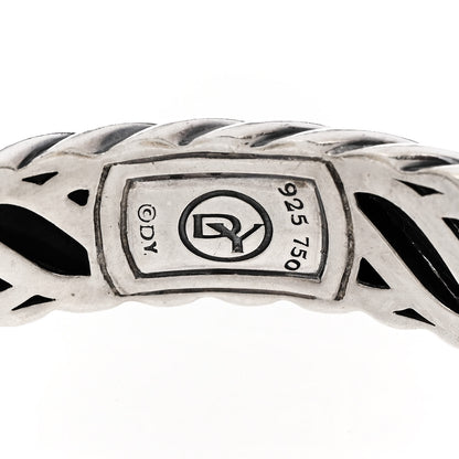 David Yurman Sterling Silver Citrine 15mm Waverly Bracelet 3 of 3